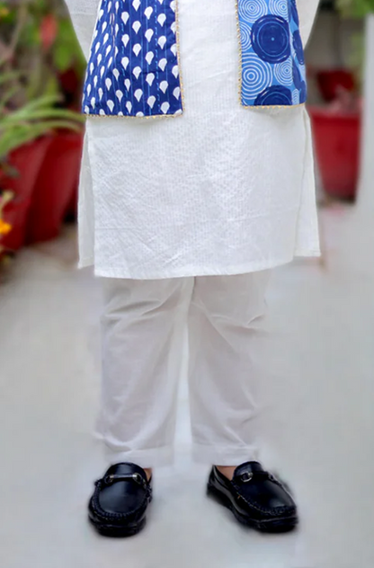 Indigo Imprint Boys Kurta Set