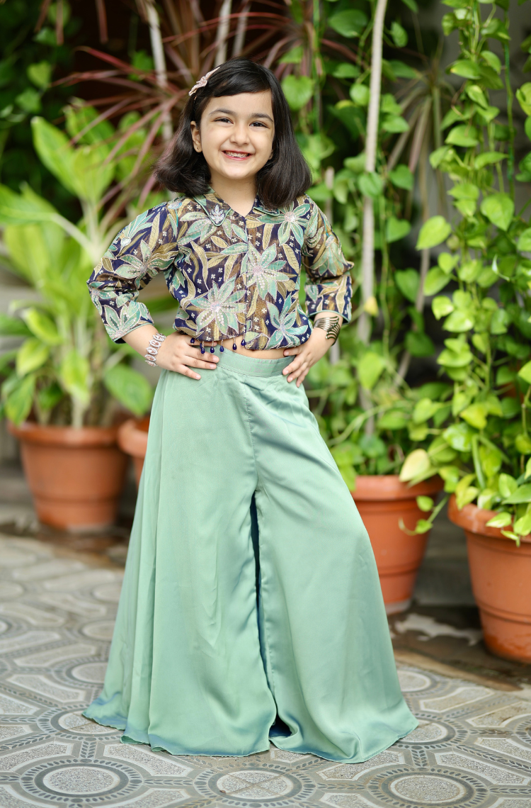 Leafy Luxe Girls Co-ord Set
