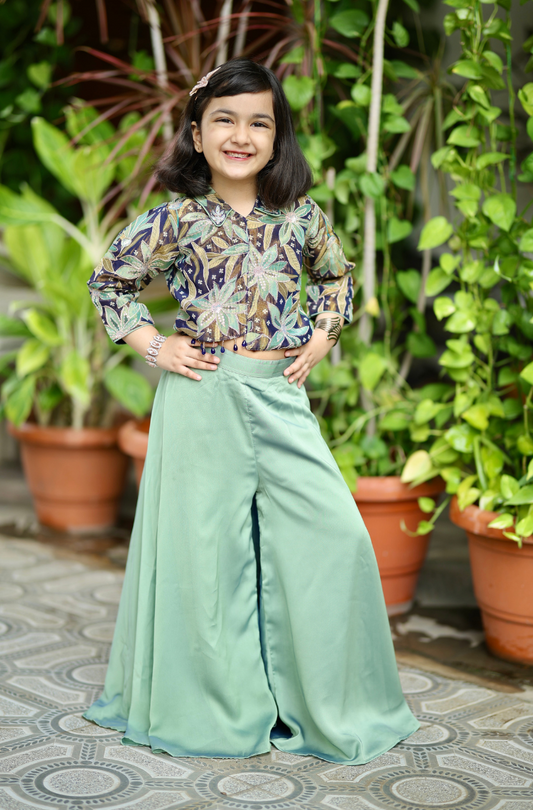 Leafy Luxe Girls Co-ord Set