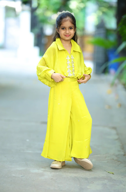 Lime pop Girls Coord Set
