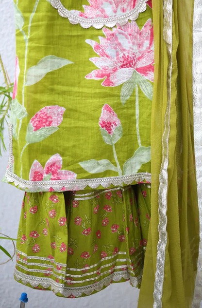 Lotus Bloom – Girls Sharara Set