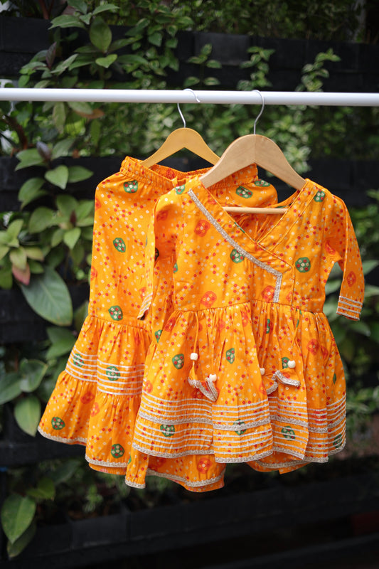 Mustard  Melody Sharara Set CubsNCrowns