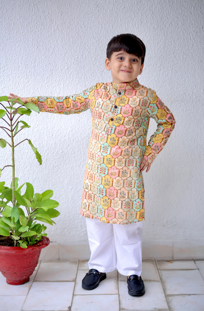 Pastel Palace Boys Kurta Set