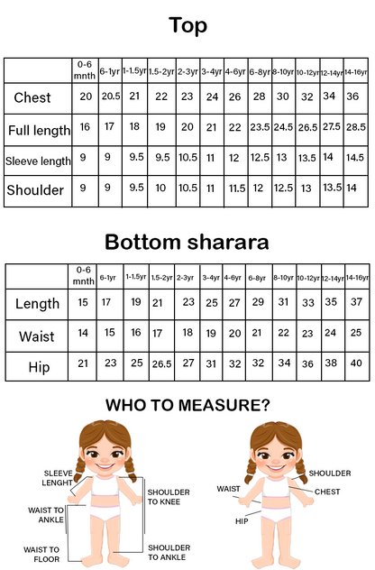 Lotus Bloom – Girls Sharara Set
